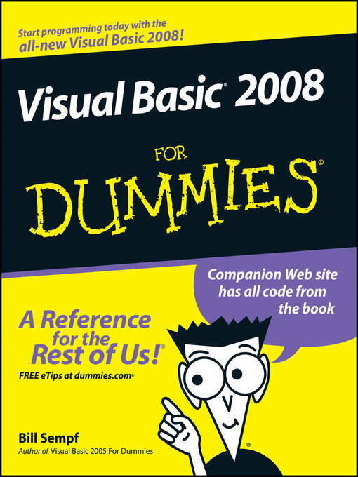 Title details for Visual Basic 2008 For Dummies by Bill Sempf - Available